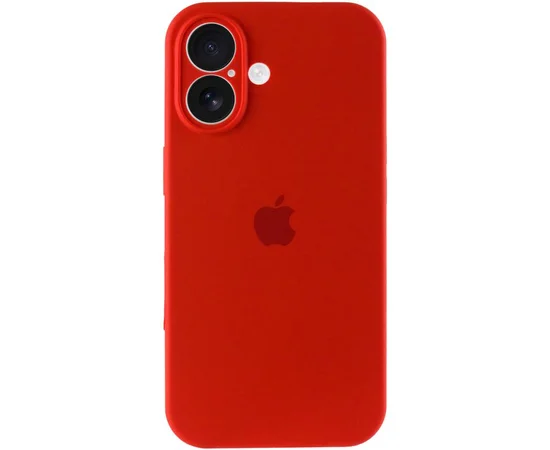 Чехол Silicone Case Full Camera Protective (AA) для Apple iPhone 17 (6.3") Красный / Red