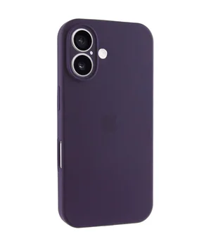 Чехол Silicone Case Full Camera Protective (AA) для Apple iPhone 17 (6.3") Фиолетовый / Elderberry