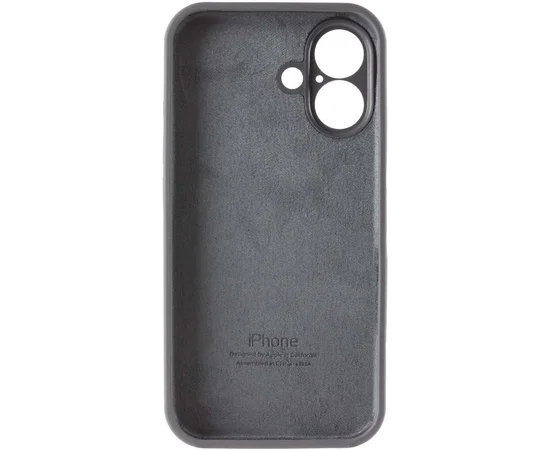 Чехол Silicone Case Full Camera Protective (AA) для Apple iPhone 17 (6.3") Серый / Dark Gray