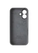 Чехол Silicone Case Full Camera Protective (AA) для Apple iPhone 17 (6.3") Серый / Dark Gray