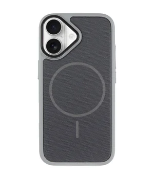 Чехол PC TechWoven Hybrid with MagSafe для Apple iPhone 17 (6.3") Grey / Black