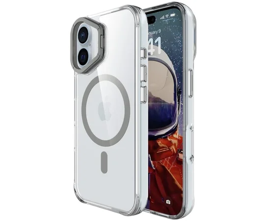 Чехол TPU Space Case Apex with MagSafe для Apple iPhone 17 (6.3") Grey