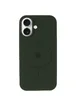 Чехол Silicone Case Full Protective (AA) V2 with MagSafe для Apple iPhone 17 (6.3") Зеленый / Cyprus Green