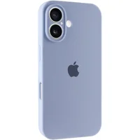 Чехол Silicone Case Full Camera Protective (AA) для Apple iPhone 17 (6.3") Голубой / Lilac Blue