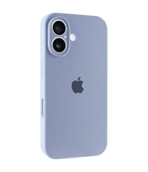 Чехол Silicone Case Full Camera Protective (AA) для Apple iPhone 17 (6.3") Голубой / Lilac Blue
