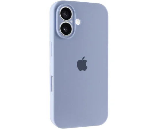 Чехол Silicone Case Full Camera Protective (AA) для Apple iPhone 17 (6.3") Голубой / Lilac Blue