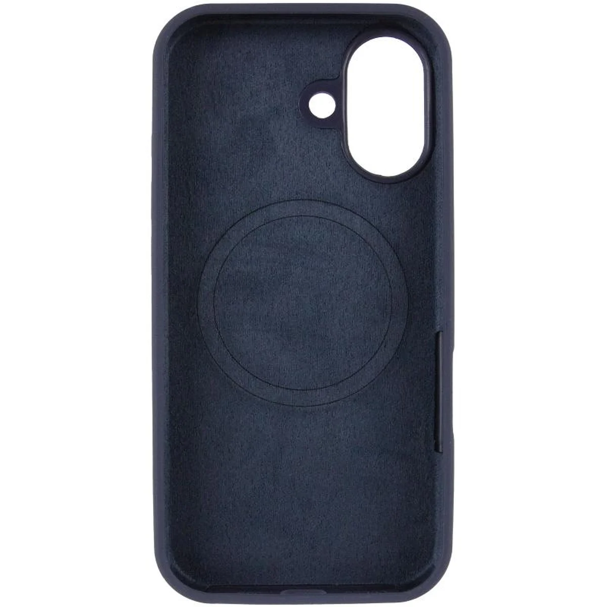 Чехол Silicone Case Full Protective (AA) V2 with MagSafe для Apple iPhone 17 (6.3") Темно-синий / Midnight blue