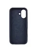 Чехол Silicone Case Full Protective (AA) V2 with MagSafe для Apple iPhone 17 (6.3") Темно-синий / Midnight blue