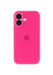 Чехол Silicone Case Full Camera Protective (AA) для Apple iPhone 17 (6.3") Розовый / Barbie pink