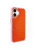 Чехол PC TechWoven Hybrid with MagSafe для Apple iPhone 17 (6.3") Pink / Orange