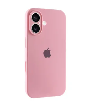 Чехол Silicone Case Full Camera Protective (AA) для Apple iPhone 17 (6.3") Розовый / Light pink