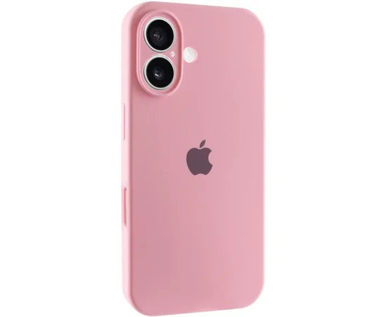Чехол Silicone Case Full Camera Protective (AA) для Apple iPhone 17 (6.3") Розовый / Light pink