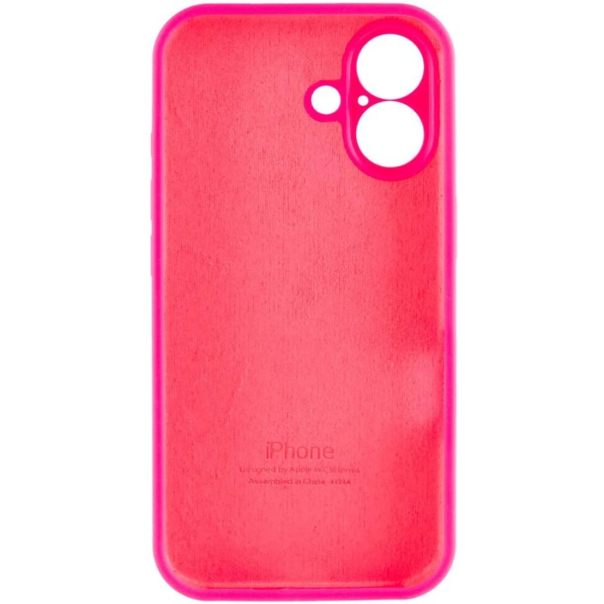 Чохол Silicone Case Full Camera Protective (AA) Apple iPhone 17 (6.3") Рожевий / Barbie pink
