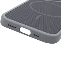 Чехол PC TechWoven Hybrid with MagSafe для Apple iPhone 17 (6.3") Grey / Black