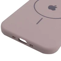 Чохол Silicone Case Full Protective (AA) V2 with MagSafe для Apple iPhone 17 (6.3") Сірий / Lavender