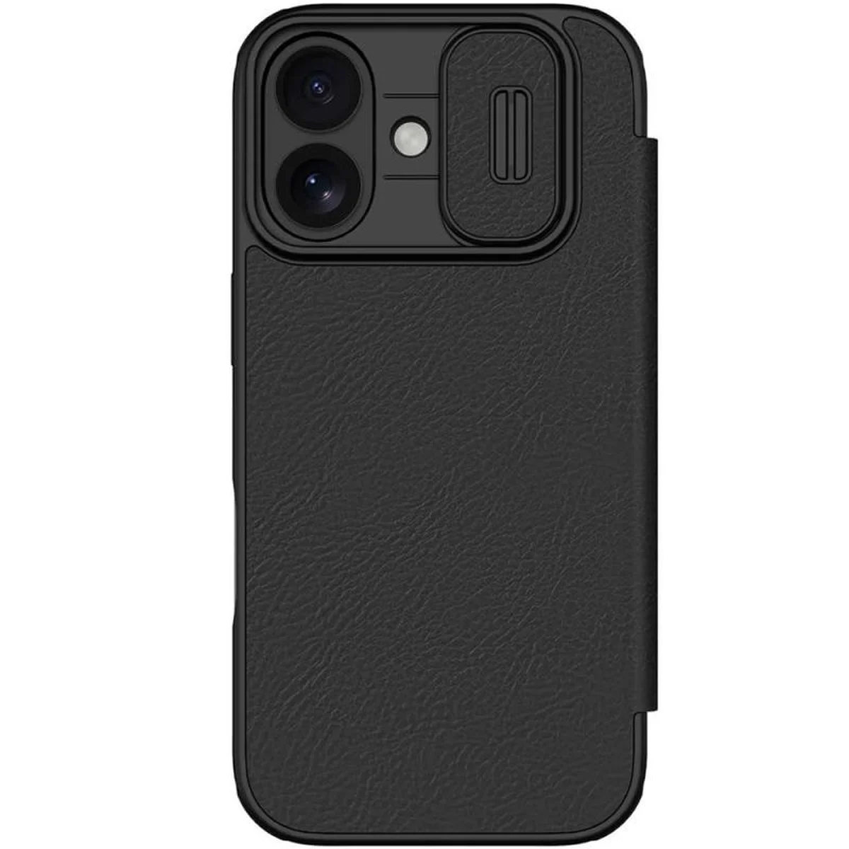 Кожаный чехол-книжка Nillkin Qin Pro Camshield для Apple iPhone 17 (6.3") Black
