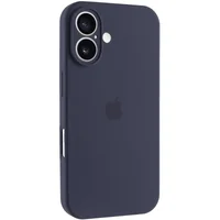 Чехол Silicone Case Full Camera Protective (AA) для Apple iPhone 17 (6.3") Темно-синий / Midnight blue