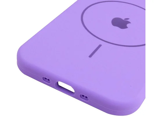 Чехол Silicone Case Full Protective (AA) V2 with MagSafe для Apple iPhone 17 (6.3") Сиреневый / Dasheen