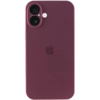Чехол Silicone Case Full Camera Protective (AA) для Apple iPhone 17 (6.3") Бордовый / Plum