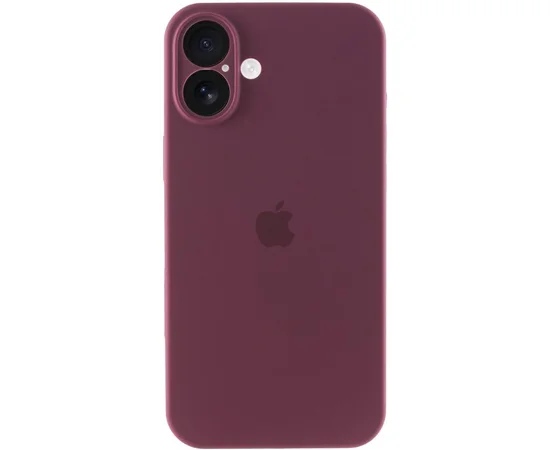 Чехол Silicone Case Full Camera Protective (AA) для Apple iPhone 17 (6.3") Бордовый / Plum