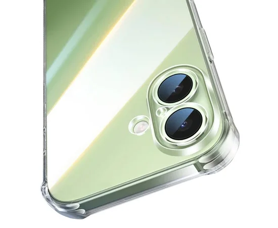 TPU чехол GETMAN Ease logo усиленные углы для Apple iPhone 17 (6.3") Бесцветный (прозрачный)