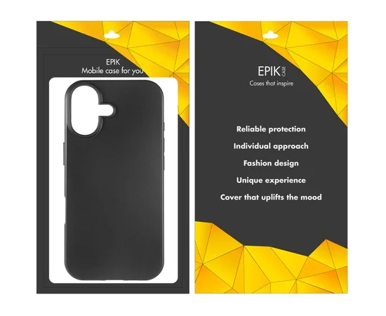 Чехол TPU Epik Black для Apple iPhone 17 (6.3") Черный