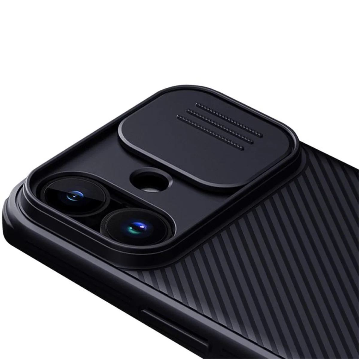 Карбоновая накладка Nillkin CamShield Pro для Apple iPhone 17 (6.3") Black