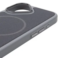 Чехол PC TechWoven Hybrid with MagSafe для Apple iPhone 17 (6.3") Grey / Black