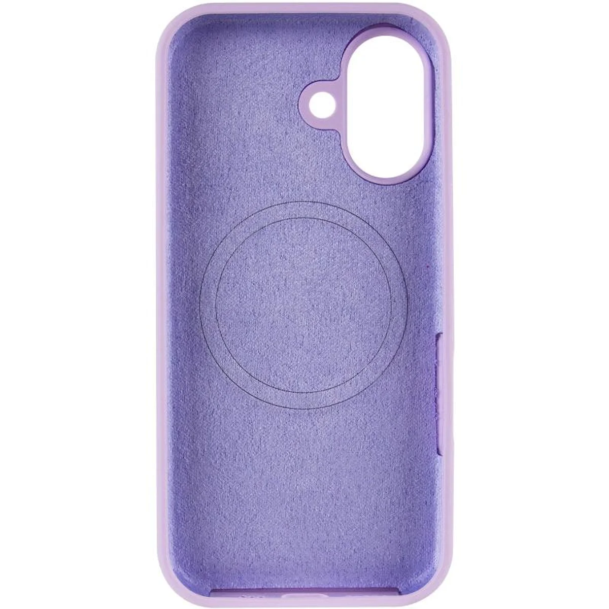 Чехол Silicone Case Full Protective (AA) V2 with MagSafe для Apple iPhone 17 (6.3") Сиреневый / Lilac