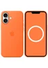 Чехол Silicone case (AAA) with Magsafe and Animation для Apple iPhone 17 (6.3") Orange