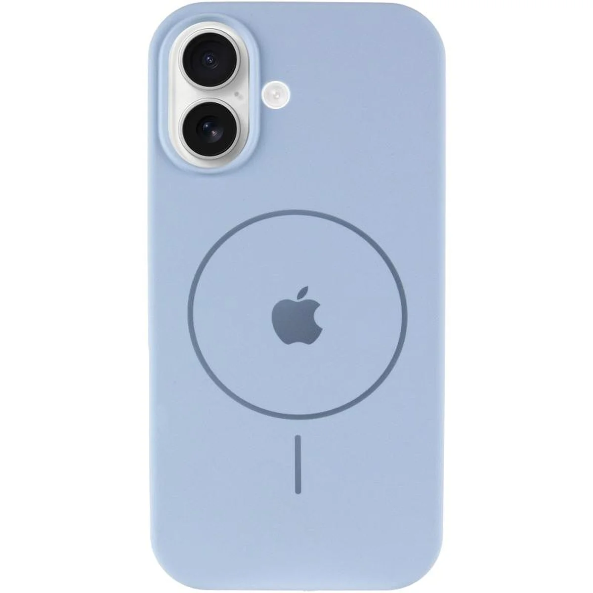 Чохол Silicone Case Full Protective (AA) V2 with MagSafe для Apple iPhone 17 (6.3") Синій / Lilac Blue