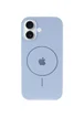 Чехол Silicone Case Full Protective (AA) V2 with MagSafe для Apple iPhone 17 (6.3") Голубой / Lilac Blue
