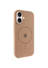 Чехол Silicone Case Full Protective (AA) V2 with MagSafe для Apple iPhone 17 (6.3") Бежевый / Desert Gold