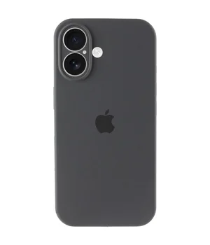 Чехол Silicone Case Full Camera Protective (AA) для Apple iPhone 17 (6.3") Серый / Dark Gray