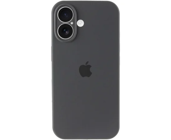 Чехол Silicone Case Full Camera Protective (AA) для Apple iPhone 17 (6.3") Серый / Dark Gray