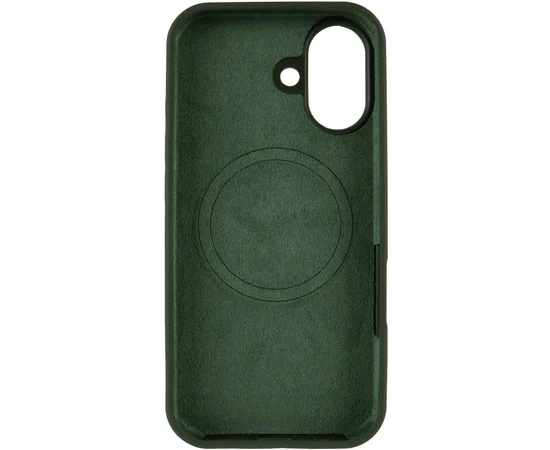 Чехол Silicone Case Full Protective (AA) V2 with MagSafe для Apple iPhone 17 (6.3") Зеленый / Cyprus Green