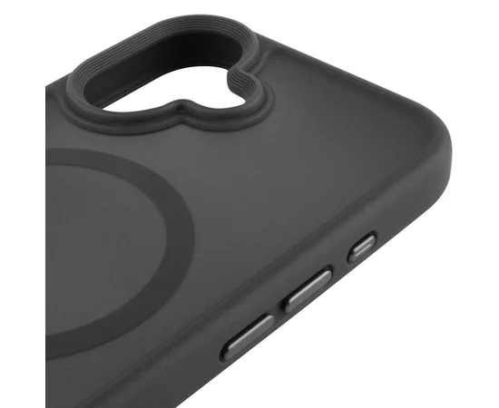TPU+PC чехол Metal Buttons with MagSafe для Apple iPhone 17 (6.3") Черный / Black