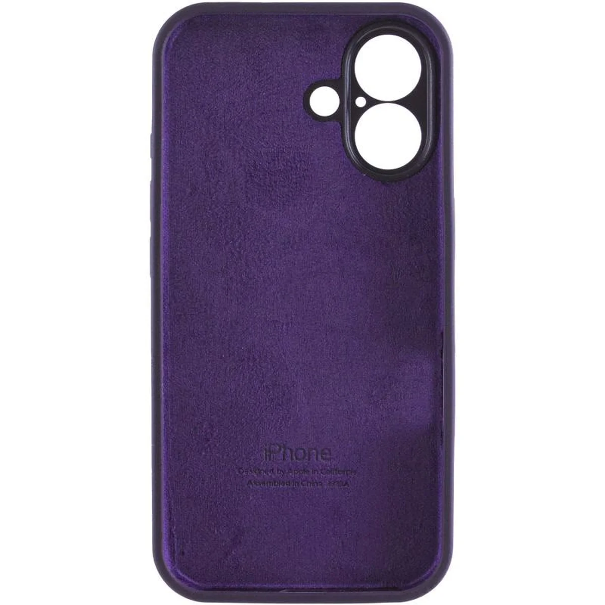 Чехол Silicone Case Full Camera Protective (AA) для Apple iPhone 17 (6.3") Фиолетовый / Elderberry