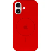 Чехол Silicone Case Full Protective (AA) V2 with MagSafe для Apple iPhone 17 (6.3") Красный / Red