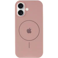 Чехол Silicone Case Full Protective (AA) V2 with MagSafe для Apple iPhone 17 (6.3") Розовый / Pink Sand