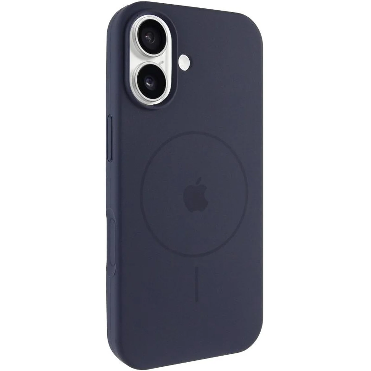 Чехол Silicone Case Full Protective (AA) V2 with MagSafe для Apple iPhone 17 (6.3") Темно-синий / Midnight blue