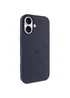 Чехол Silicone Case Full Protective (AA) V2 with MagSafe для Apple iPhone 17 (6.3") Темно-синий / Midnight blue