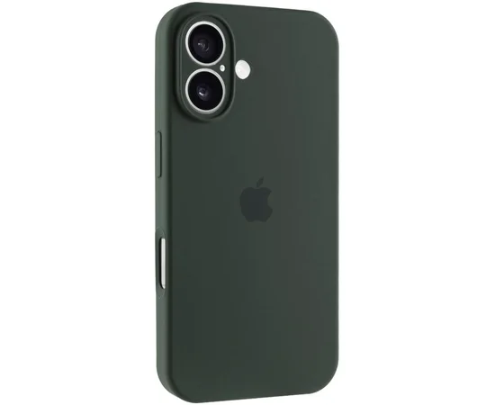 Чехол Silicone Case Full Camera Protective (AA) для Apple iPhone 17 (6.3") Зеленый / Cyprus Green