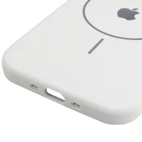 Чохол Silicone Case Full Protective (AA) V2 with MagSafe для Apple iPhone 17 (6.3") Білий / White