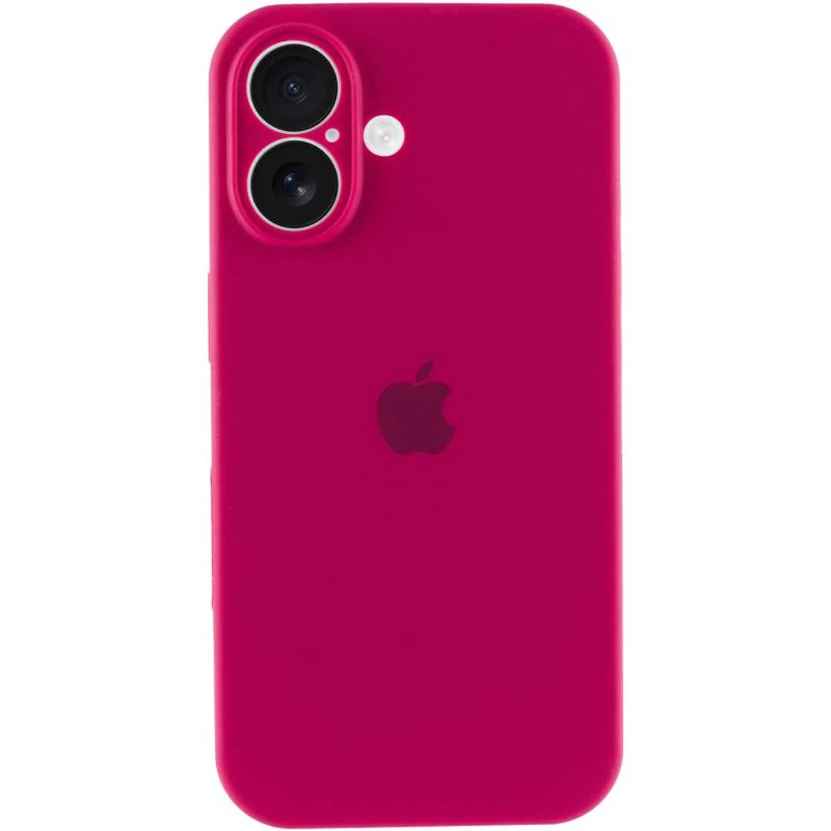Чехол Silicone Case Full Camera Protective (AA) для Apple iPhone 17 (6.3") Красный / Rose Red