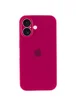Чехол Silicone Case Full Camera Protective (AA) для Apple iPhone 17 (6.3") Красный / Rose Red