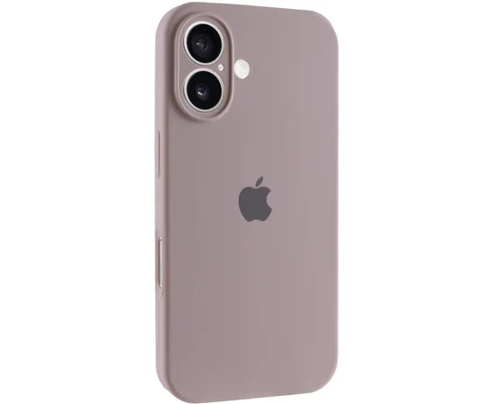 Чехол Silicone Case Full Camera Protective (AA) для Apple iPhone 17 (6.3") Серый / Lavender