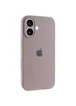 Чехол Silicone Case Full Camera Protective (AA) для Apple iPhone 17 (6.3") Серый / Lavender