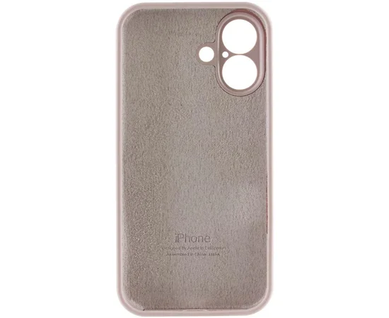 Чехол Silicone Case Full Camera Protective (AA) для Apple iPhone 17 (6.3") Серый / Lavender