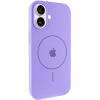 Чохол Silicone Case Full Protective (AA) V2 with MagSafe для Apple iPhone 17 (6.3") Бузковий / Dasheen